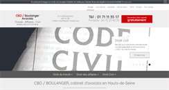 Desktop Screenshot of olivier-boulanger-avocat.fr